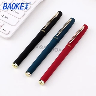 ปากกาเจล ยี่ห้อBAOKE รุ่นPC1848 ขนาดเส้น 1.0 mm หมึกสีน้ำเงิน /ดำ/แดง มีปลอกด้ามยาง(ราคาต่อกล่อง/12ด้าม)#ปากกาเจล