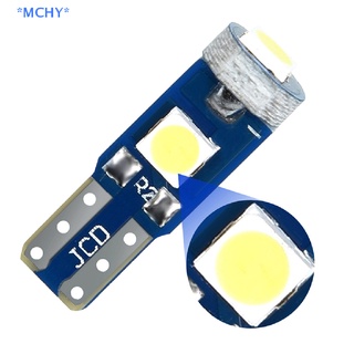 Mchy&gt; ใหม่ หลอดไฟ T5 Led 3smd 3030 W3W W1.2W สําหรับติดแดชบอร์ดภายในรถยนต์