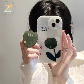 Zymello เคส OPPO A57 2022 4G Reno 7Z 5G Reno6 Z 5G A15 A16 A31 A5 2020 F11Pro Realme C21Y C25Y 9i A16K A76 A96 F7 ซองใส่โทรศัพท์ซิลิโคนที่วางกุหลาบ