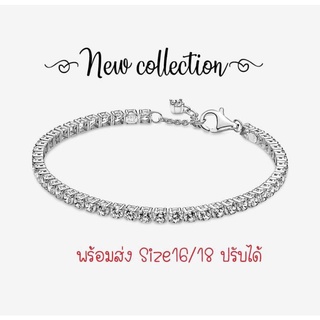 Pandora silver bracelet ข้อมือเพชร