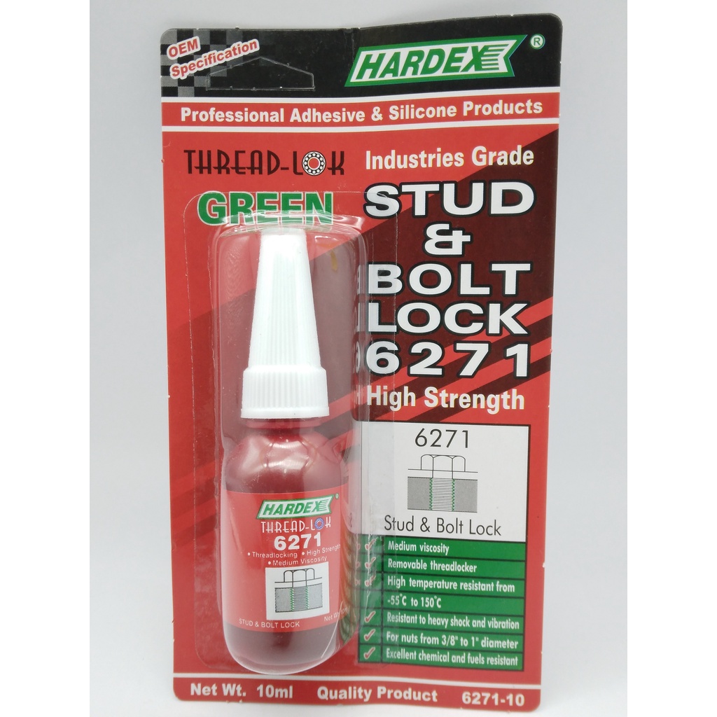 HARDEX Stud & Bolt Thread Lock 10ML - 6271