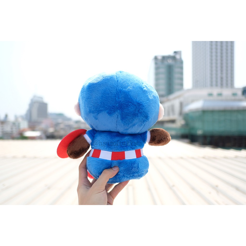 ตุ๊กตา Ironman ไอรอนแมน & Captain America กัปตันอเมริกา & Spiderman สไปเดอร์แมน ผ้าขน ท่านั่ง 9นิ้ว Marvel มาร์เวล ราคา ถูกที่สุด ดีลบีเคเค แกลเลอรีภาพที่ 5