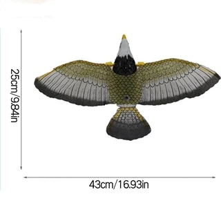 🦅 เหยี่ยวไล่นก !!! ปีกขยับได้ ไล่นก 🦅 อุปกรณ์ไล่นก สินค้าพร้อมส่ง #HS-037 🦅