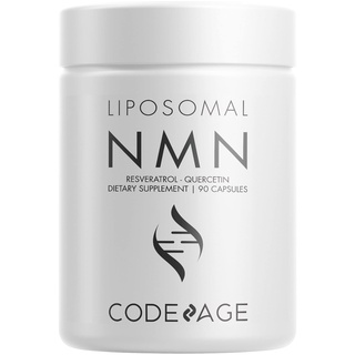 Codeage, Liposomal NMN, Resveratrol, Quercetin, ต้านอนุมูลอิสระ ชะลอวัย 90 Capsules