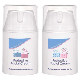 Sebamed Baby Protective Facial Cream 50 ml บำรุงผิวหนังให้กลับมาสุขภาพดีx2ขวด