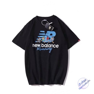 nb เสื้อยืดผ้าฝ้ายแขนสั้นทรงหลวมแบบลําลองขนาด m - xxl