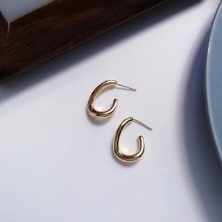 Rrr113 - minimal oval hoops - ต่างหู minimal ดีเทล oval shape ใส่ง่าย ใส่ได้ในทุกโอกาส สำหรับคนชอบแต่งตัวเรียบๆแต่หรู