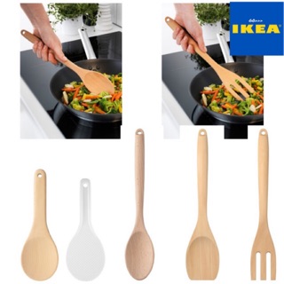 GO_IKEA {พร้อมส่ง+แท้💯%} ส้อม ช้อน ช้อนเสิร์ฟ ทัพพี ตะหลิว ที่ตักข้าว ช้อนตักข้าว ไม้ บีช ikea อิเกีย