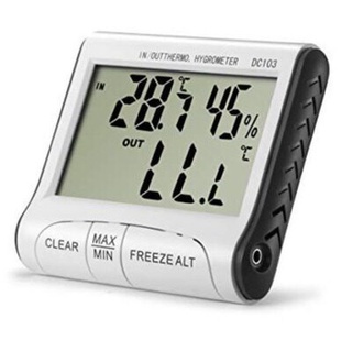 เครื่องวัดความชื้นในอากาศThermometer Moisture Meter Digital Humidity Meter DC103 เครื่องวัดความชื้นอากาศ วัดอุณหภูมิ