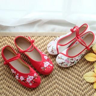 27-262 Floral Chinese Shoes - 2 สี