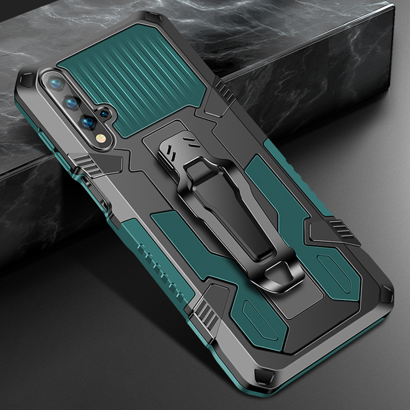 Huawei Nova 7i 5T Y5p Y6p Y7p Y8p Y7A Y9A Y9s Y6 Y7 Y9 Prime Pro 2019 P30 Lite ทนทาน Hybrid Armor เข็มขัดคลิปกันกระแทกเคสโทรศัพท์