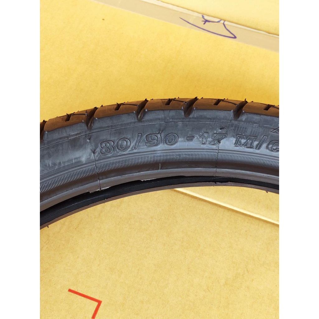 ยางนอกล้อหลังแท้ศูนย์(42711-KWW-642) ขนาด80/90-17 VEE RUBBER เวฟ110i,เวฟ125i,ทุกรุ่น,1เส้น
