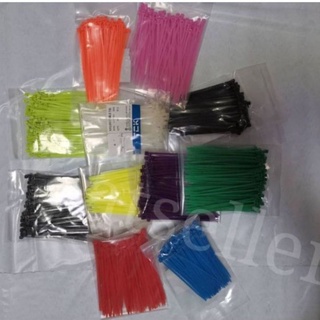 เคเบิ้ลไทร์ 4 นิ้ว（2.5*100)​12สี สายรัดพลาสติก  ถุงละ100เส้น