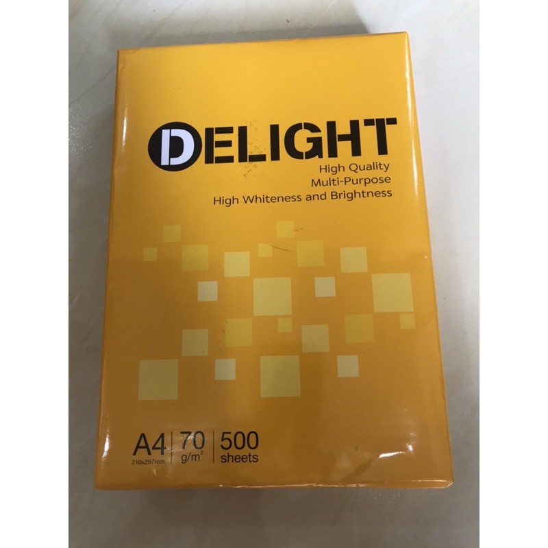 กระดาษ A4 Delight 70gsm 500 แผ่น (ThaiLan)