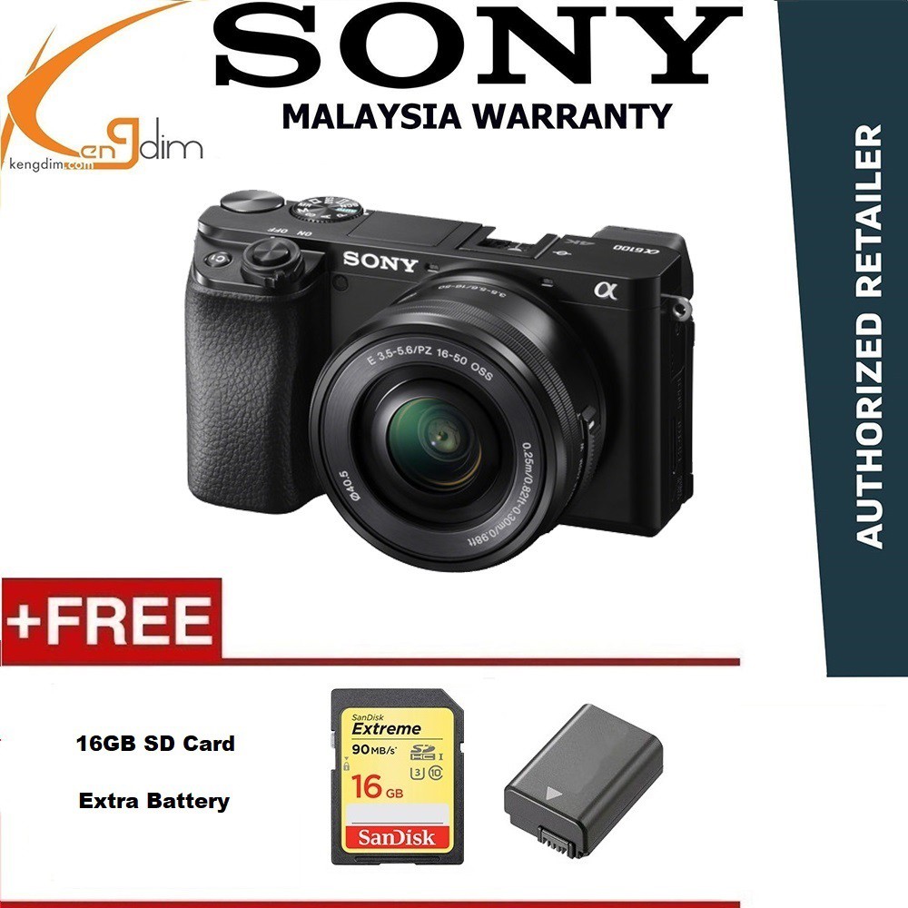 ชุดเลนส์ Sony a6100 16-50mm