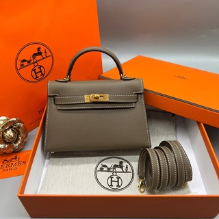 กระเป๋า Hermes   size 19cm ออริหนังแท้สวยมาก