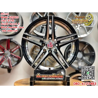 ล้อแม็กซ์ 5ก้านคู่ Model AZ0023 15x7 ET30 4x100 4xx14.3 สีดำหน้าเงาสวยหรู