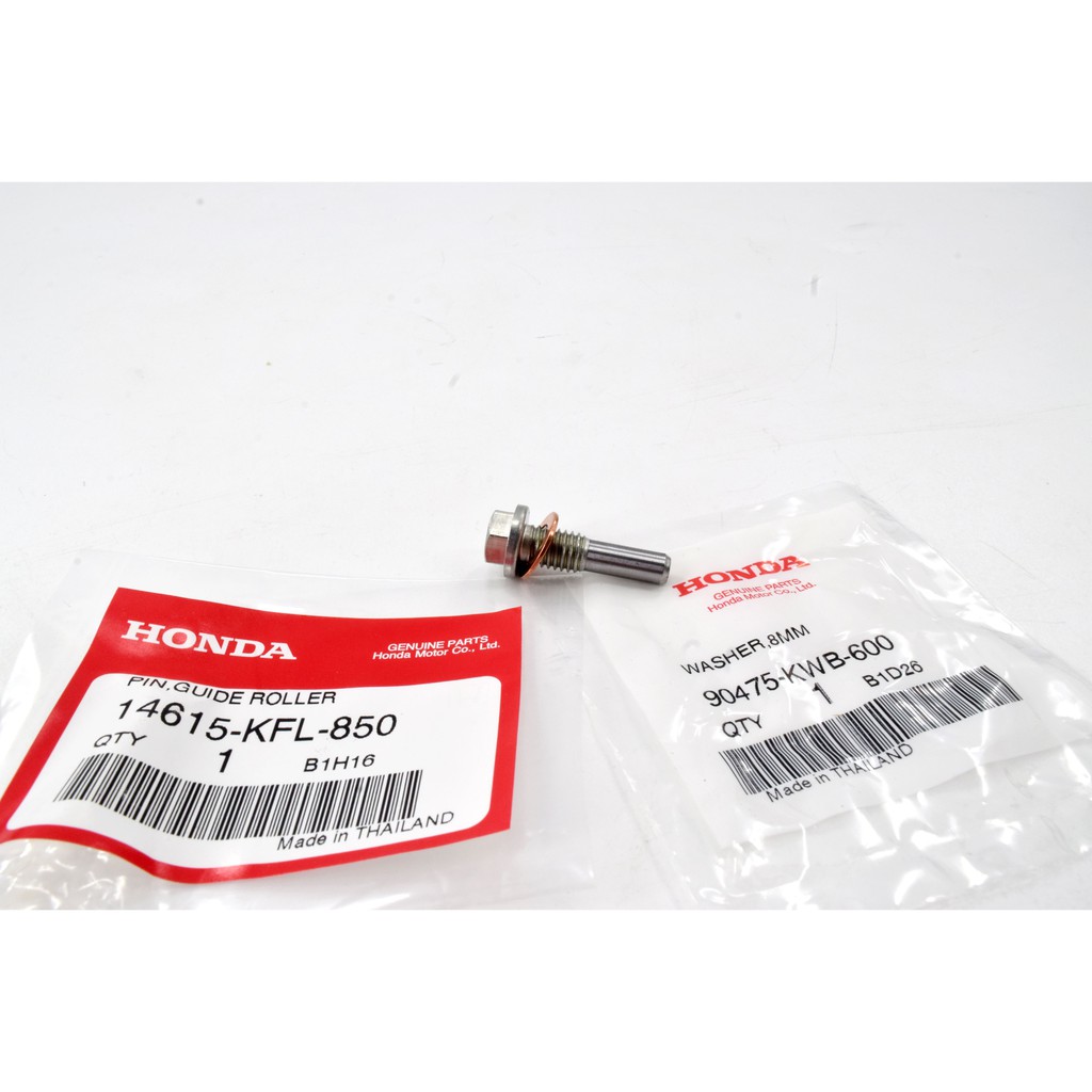 ชุดน๊อตล็อคยางกลิ้งโซ่ราวลิ้น (กลางเสื้อสูบ) แท้ศูนย์ฮอนด้า ราคา/1ชุด 14615-KFL-850 / 90475-KWB-600 - รูปที่ 6