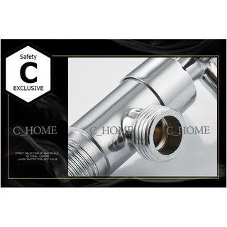 [C_HOME]ก๊อกฝักบัว สต๊อปวาล์ว ก๊อกฝักบัว หัวกากบาท ชุบโครเมี่ยม และ สแตนเลส มีสองแบบ