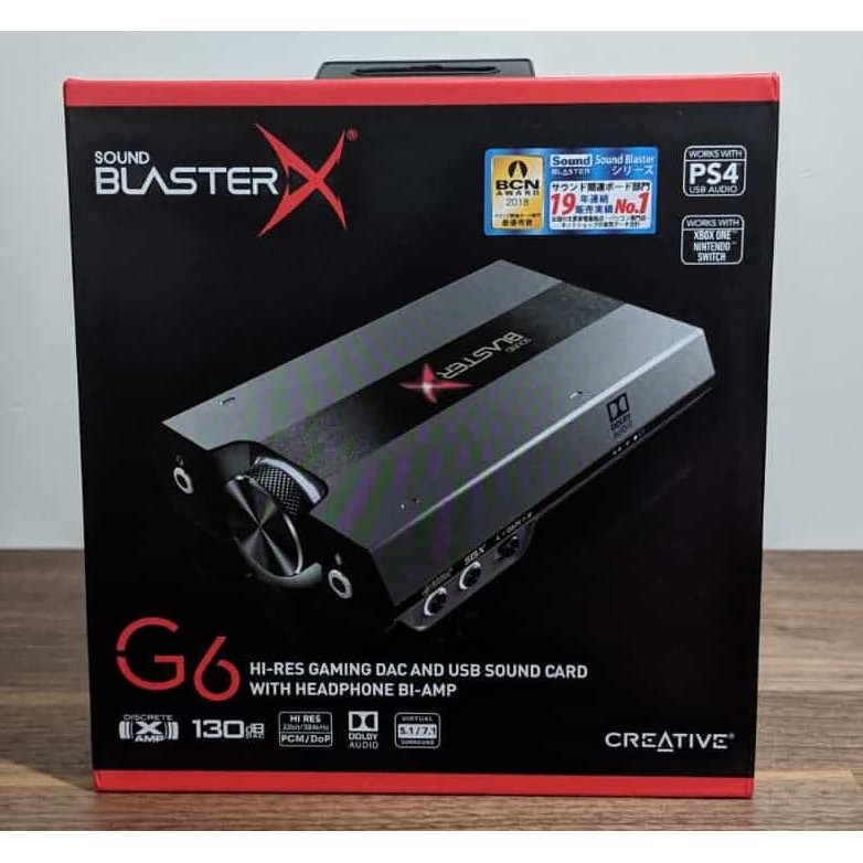 Внешняя звуковая карта creative sound blaster g6