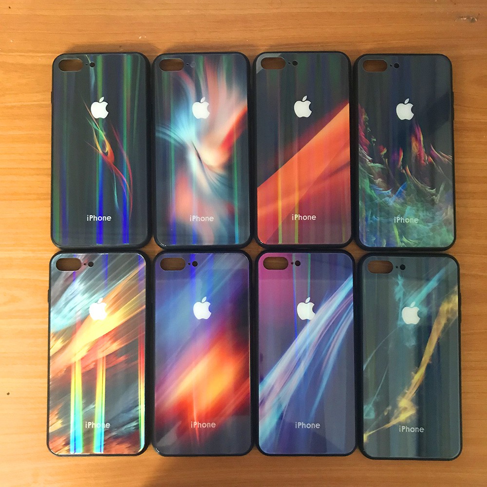 Iphone 6 6P 7 7P 8 8P เคสโทรศัพท์กระจกออโรร่า
