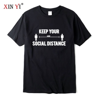 Xinyi เสื้อยืดลําลอง ผ้าฝ้าย แขนสั้น พิมพ์ลาย XINYI ทรงหลวม สําหรับผู้ชาย ODcdaf21LPnlko78Size S-5XL