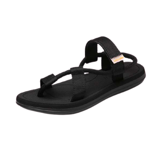 (โค๊ด MIDJAN30 ลด30) รองเท้าแตะรัดส้น สไตล์ญี่ปุ่น Sandals SD40 ชาย หญิง - Black (สินค้าพร้อมส่งจากไทย)