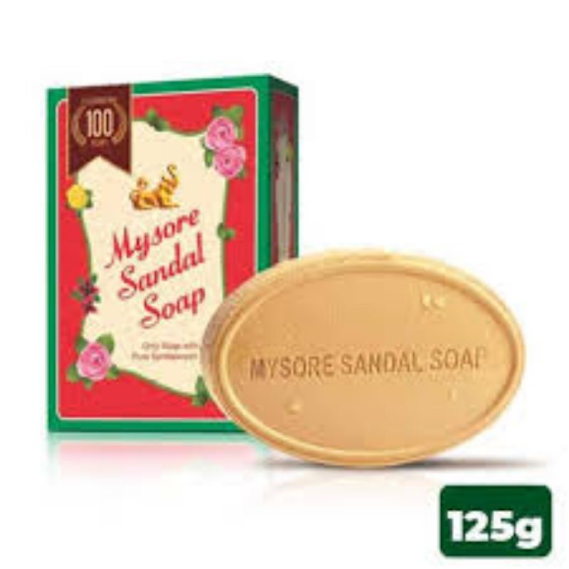 อาบผิวหอม ลดกลิ่นตัว สบู่หอมแก่นจันทน์ Mysore Sandal Soap 75g, 125,g 150g