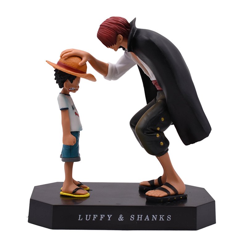 Anime One Piece Four Emperors Shanks Straw Hat Luffy PVC Action Figure Going Merry Doll Collectible Model Toy Christmas