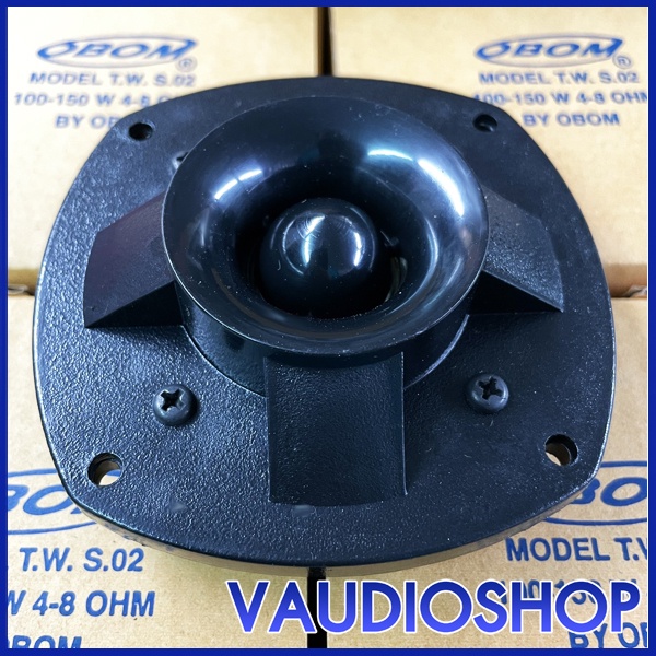 ทวิตเตอร์ เสียงแหลม OBOM TW.S02 (100-150W) จำนวน 1 ตัว  แหลมจรวด 4x4 นิ้ว ลำโพง เสียงแหลม