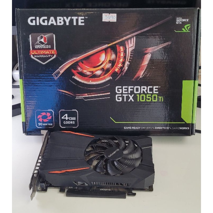 Gigabyte GTX1050ti ไม่ต้องต่อไฟเพิ่ม มือสอง