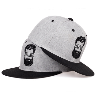 หมวกเบสบอลหมวกฮิปฮอปผ้าฝ้าย Snapback สไตล์ฮิปฮอปสําหรับผู้ชายผู้หญิง