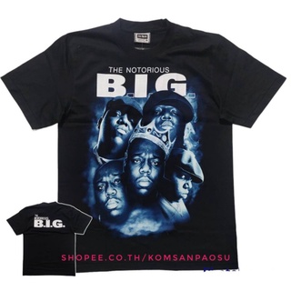 เสื้อยืดผ้าฝ้าย เสื้อยืด biggie notorious hiphop rapper