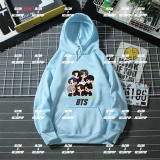 เสื้อแจ็กเก็ต มีฮู้ด ลาย BTS MEMBER EMOJI น่ารัก 10 สี คุณภาพพรีเมี่ยม