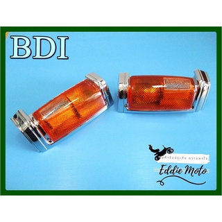 NISSAN BIG-M BDI year 1990-1994 FRONT CORNER BUMBER LAMP (LH&amp;RH)  // ไฟหรี่ ไฟมุม คู่หน้าซ้าย/ขวา สีส้ม นิสสันบิ๊กเอ็ม