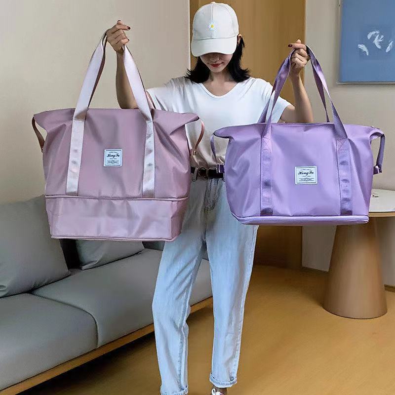 (B-805) สินค้าพร้อมส่ง⚡กระเป๋าเดินทางแบบถือ มีซิปขยายฐานล่างทุกใบ