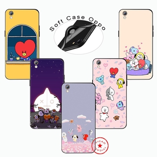 เคสโทรศัพท์มือถือ ลายการ์ตูน BTS BT21 สําหรับ Oppo A3S A5 A37 A39 A57 A7 A59 F1S A88 F3 A83 F5 F7 F9 A7X