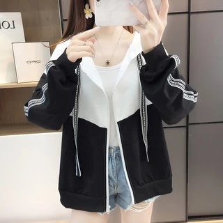 JD CLOTHING มาใหม่ เสื้อแจ็คเก็ตแขนยาวผ้าดีผ้านุ่มใส่สบาย มีกระเป๋าและหมวกและซิปหน้า