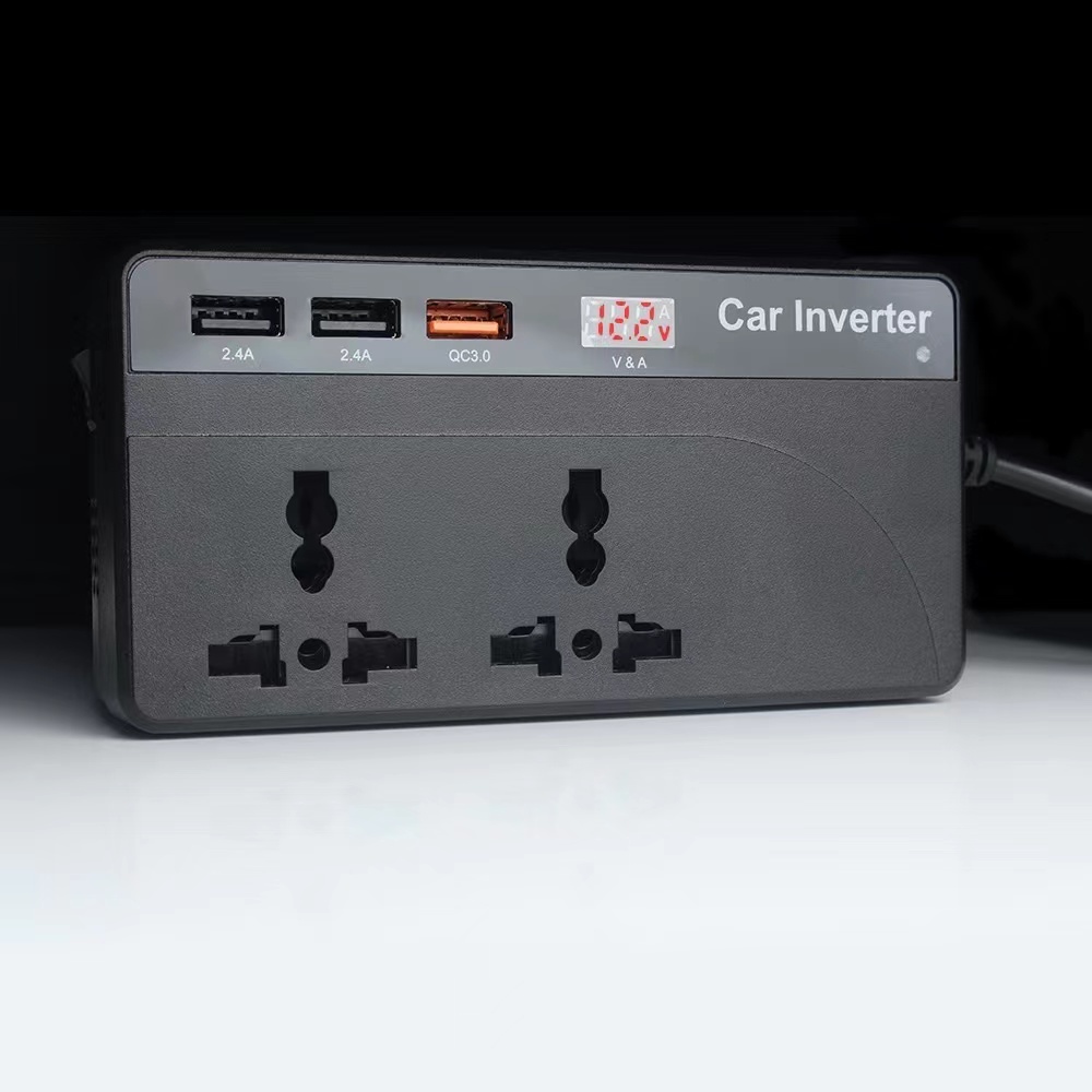 อินเวอร์เตอร์ หม้อแปลงไฟ12-24V 200W เครื่องแปลงไฟรถเป็นไฟบ้าน ตัวแปลงไฟรถ ใช้อุปกรณ์ไฟบ้านได้ในรถ DC 12V-24V to AC 220V - รูปที่ 4