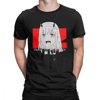 [COD]เสื้อยืด ผ้าฝ้าย พิมพ์ลายการ์ตูนอนิเมะ Darling In The Franxx Zero Two สไตล์สตรีท ฮาราจูกุ สําหรับผู้ชาย