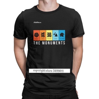 เสื้อยืด คอกลม พิมพ์ลาย VeloVoices Monuments แฟชั่นสําหรับผู้ชาย900338