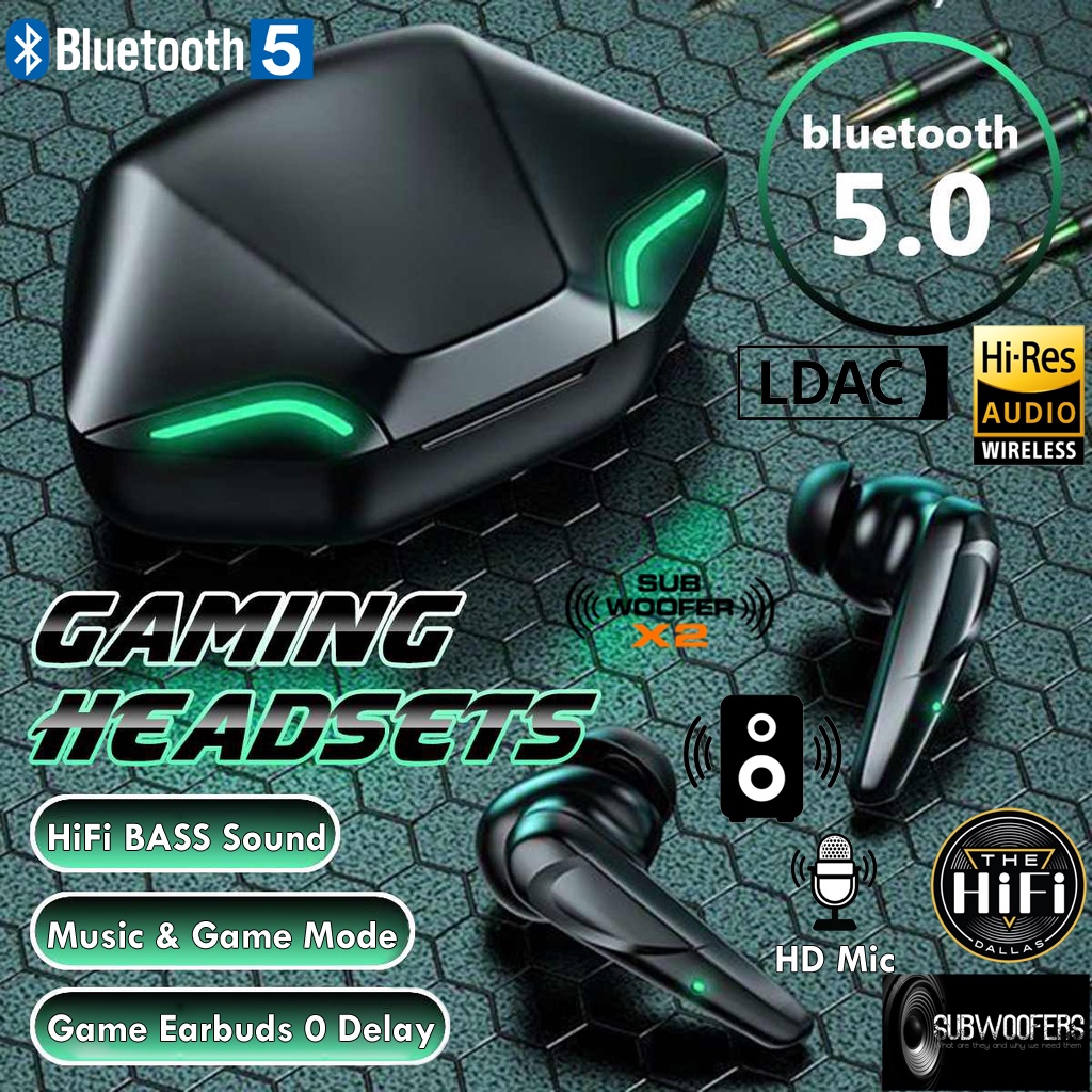 【?????? ????????】หูฟัง G11 TWS TWS Wireless Earbuds Bluetooth หูฟังชุดหูฟังเพลงเบส HiFi Bass 9D พร้อมไมค์ ??