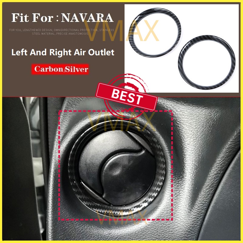 Nissan Navara NP300 2016-2022 ซ้ายและขวา Air Outlet ฝาครอบอุปกรณ์ตกแต่งภายในสําหรับ Nissan Navara NP
