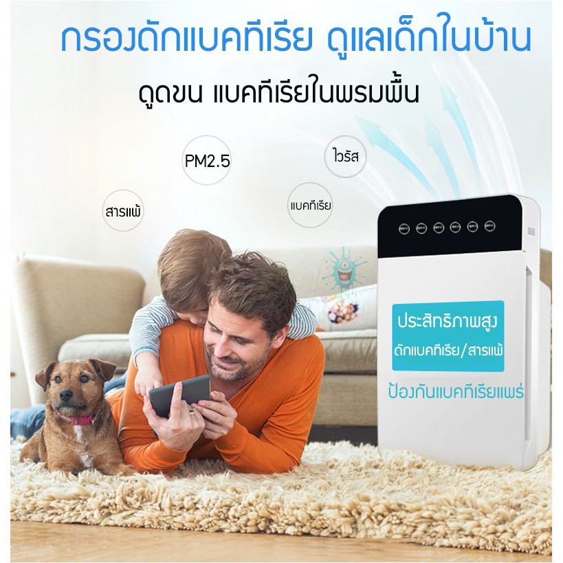SUPER WONDERFUL เครื่องฟอกอากาศกําจัดกลิ่นอับ ในรถ กลิ่นบุหรี่ 0-50 ตร.ม. PM2.5 ได้ เครื่องกรองอากาศ เครื่องฟอกอากาศพกพา ป้องกันกลิ่น กรองกลิ่น ดับกลิ่น ความชื้น ช่วยลดฝุ่น คุณภาพดี