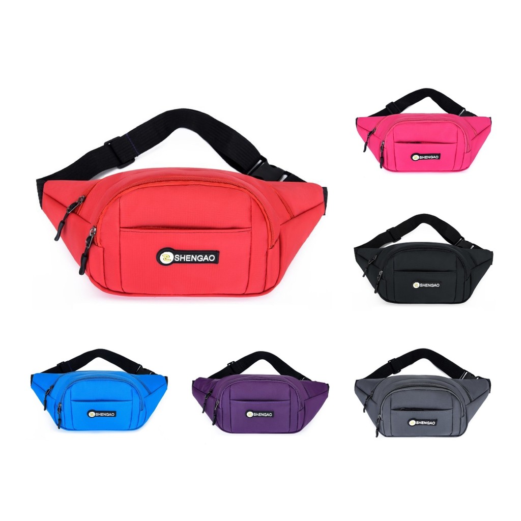 NAMCHA SHOP  กระเป๋าคาดเอว ช่องเยอะทรงเท่ กระเป๋าผู้ชาย C07