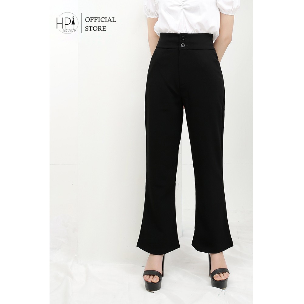 กางเกงออฟฟิศขายาวเอวสูง 2 ปุ่ม H&P TT-HOT - MSF 501