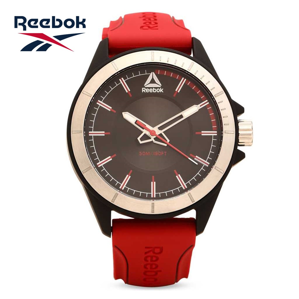 Reebok Watch รุ่น RD-MAK-G2-PBIR-B1 นาฬิกาข้อมือสายซิลิโคนแดง ดำ