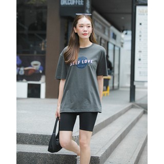 picht Self Love Tee เสื้อยืดแขนสั้น คอกลม พิมพ์ลาย