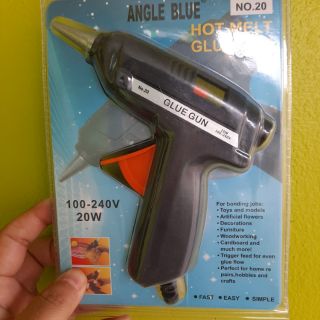 ปืนยิงกาวไฟฟ้า 20w+กาวแท่งใส2แท่งAngle Blue