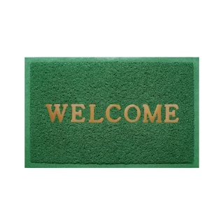 WSP พรมดักฝุ่น Welcome พรมเช็ดเท้า พรมกันลื่น พรมปูพื้น มี 2 ขนาด (มีหลายสีให้เลือก)